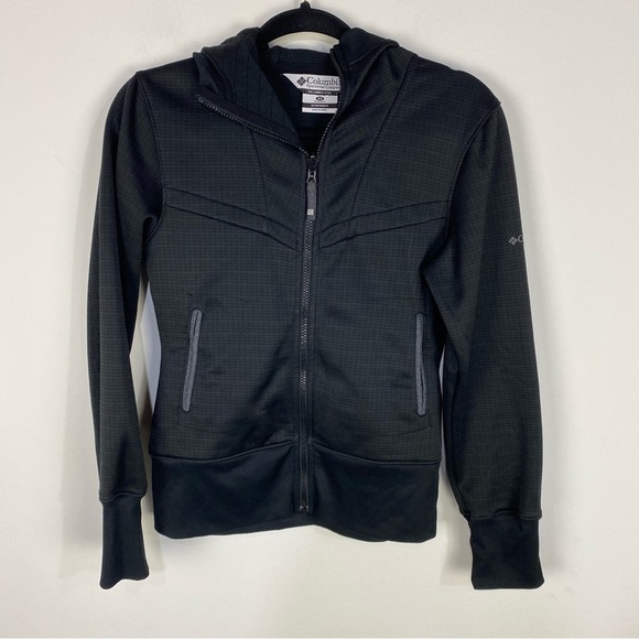 Columbia Full Zip Hooded Black jacket - Picture 1 of 3